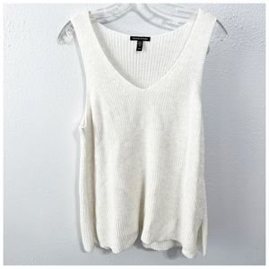 Eileen Fisher white organic cotton lyocel sweater med